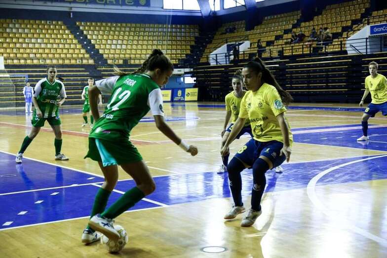 Momento del partido de este sábado en Telde/TA.